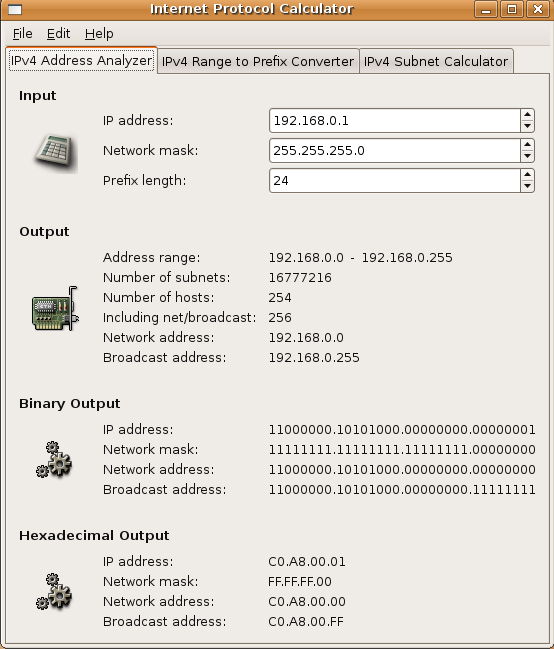Premonición Colonial Suplemento Gip – IP calculator for GNOME desktop environment – Ubuntu Geek
